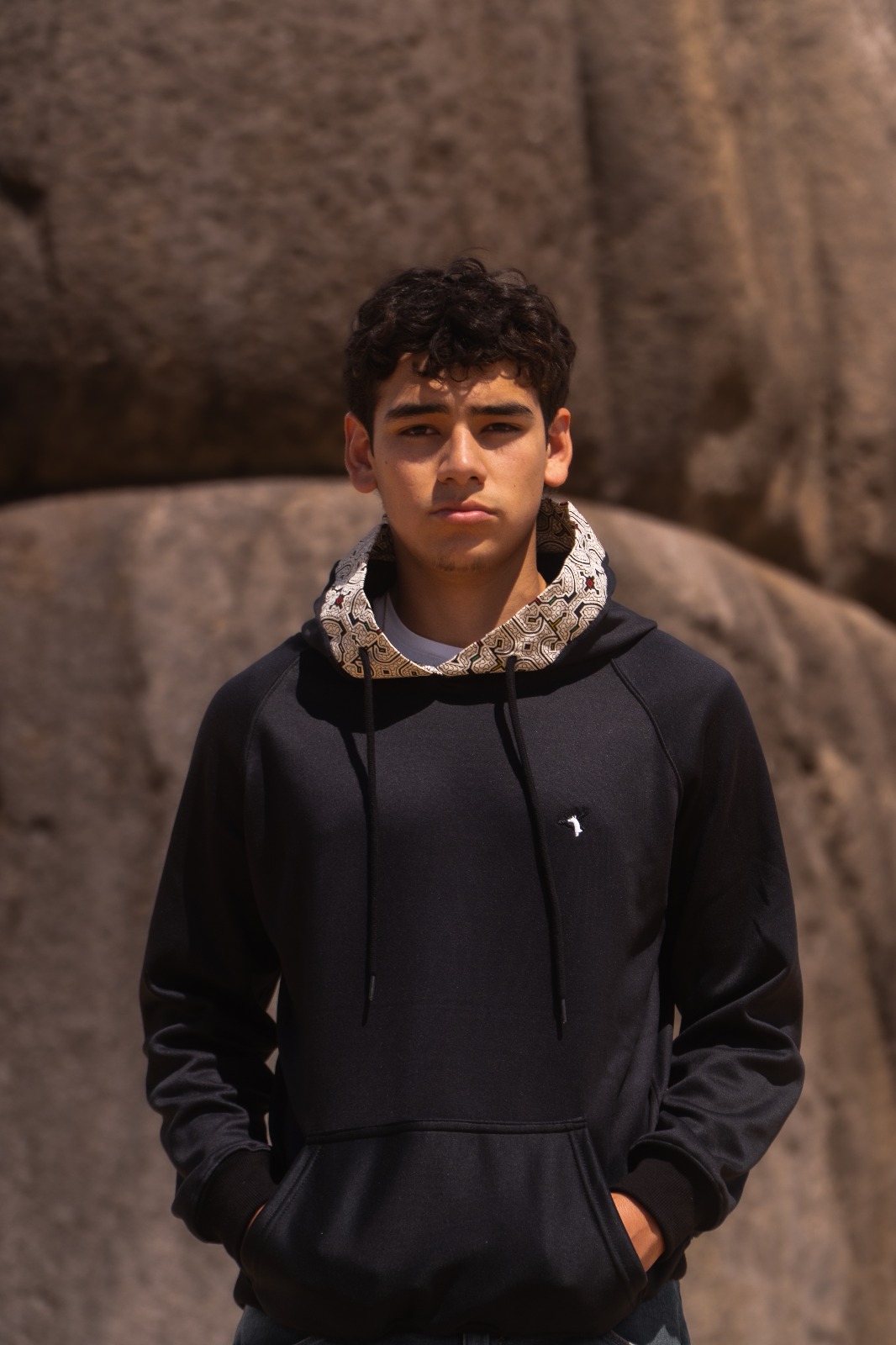 Tejido de alpaca de cerca