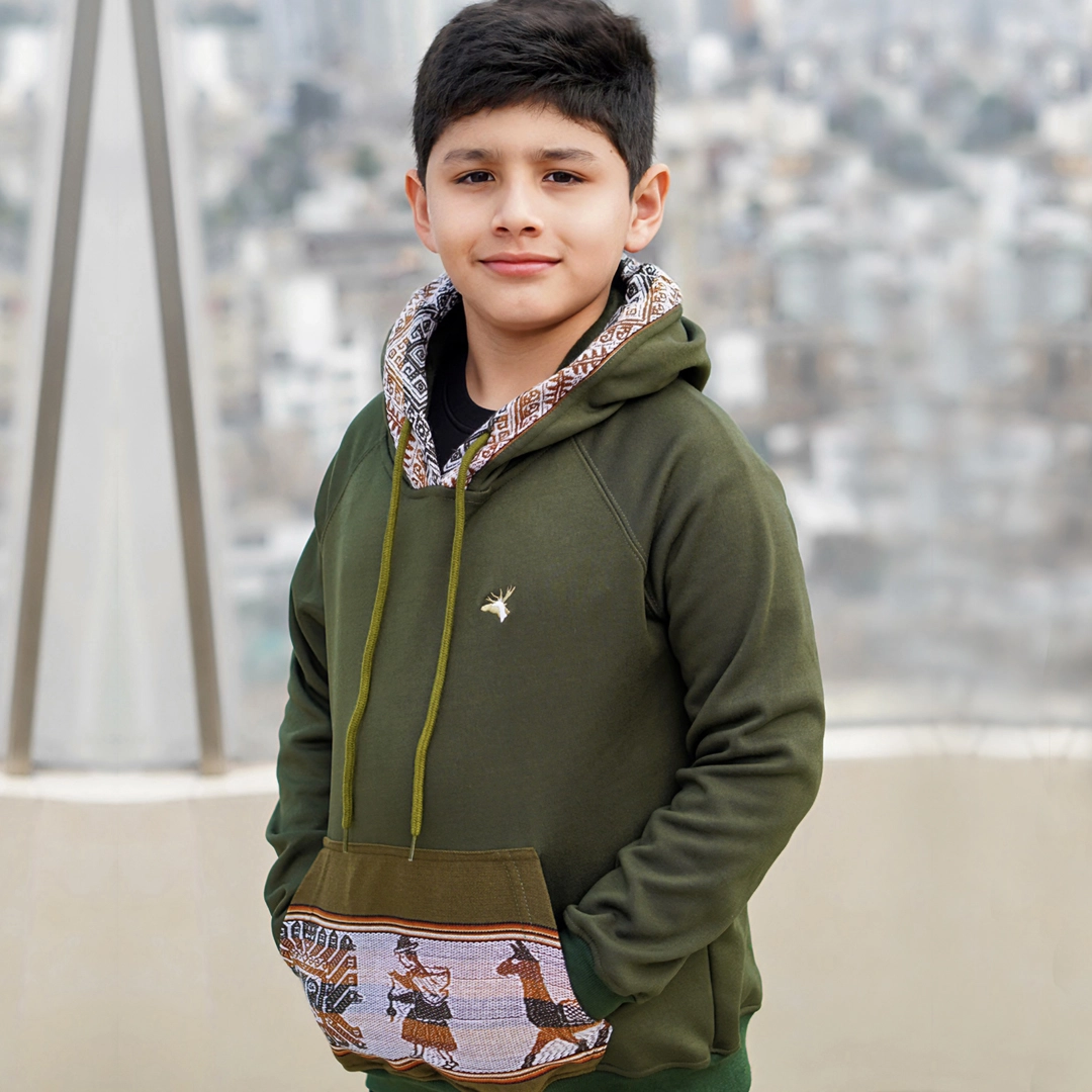 Polera Vangers Andina Niño Verde